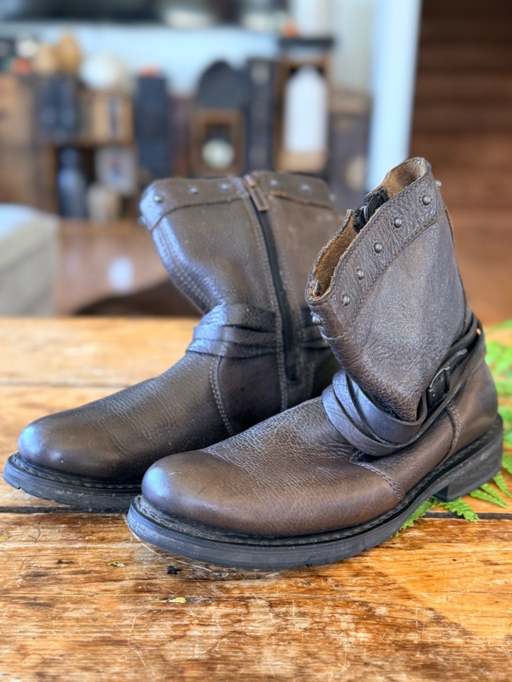 Harley-Davidson Brown Leather Boots - Picture 6 of 7